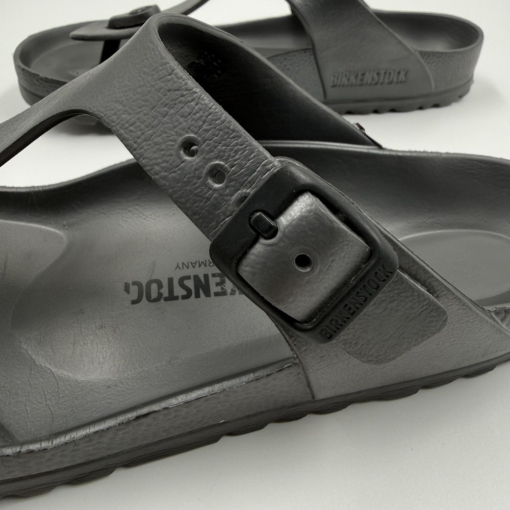 Birkenstock Gizeh EVA Sandals Womens Size 8 Gray Thong Flip Flop Slides - Picture 6 of 10
